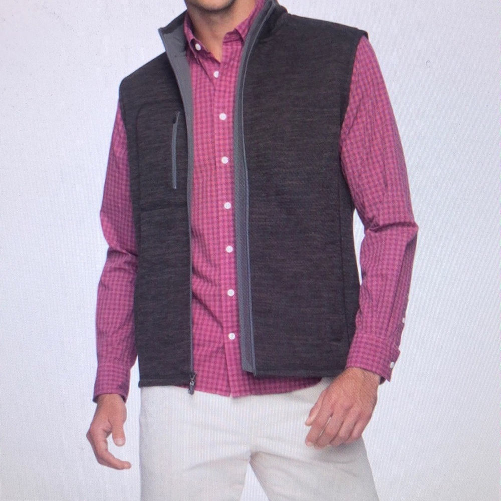 johnnie-O Tahoe 2-Way Zip Front Fleece Vest M - Picture 13 of 13